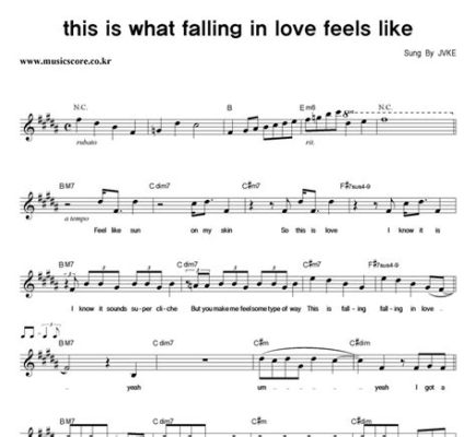 this is what falling in love feels like violin sheet music: A journey of emotions intertwined with the melody of passion.